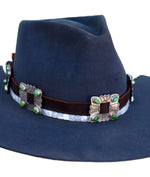 Blue Ridge Mountain Square Concho Hat Band