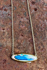 Large Fire Opal Necklace