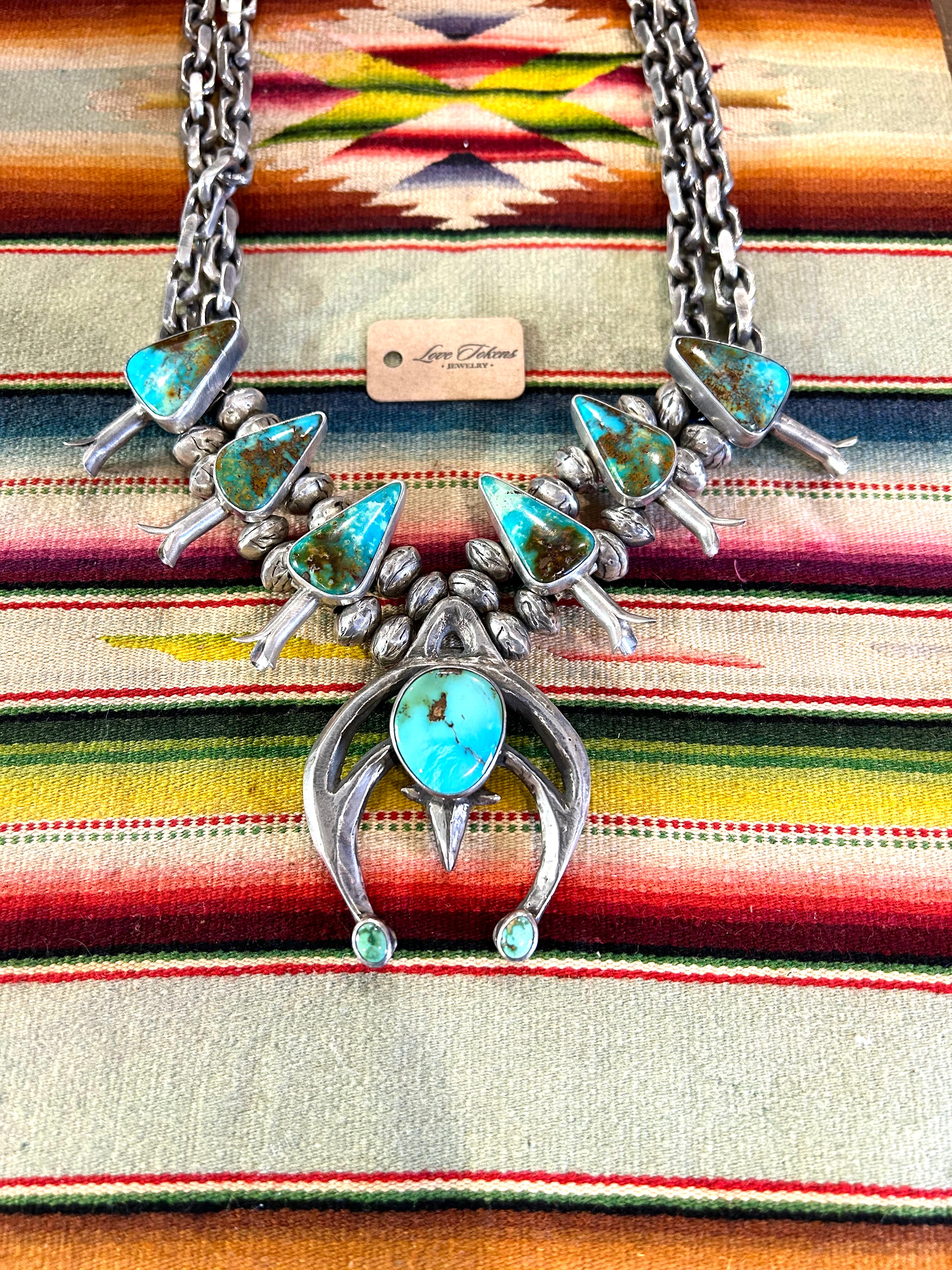 Shortening a Squash Blossom Necklace for Paula | Native American Jewelry  Tips