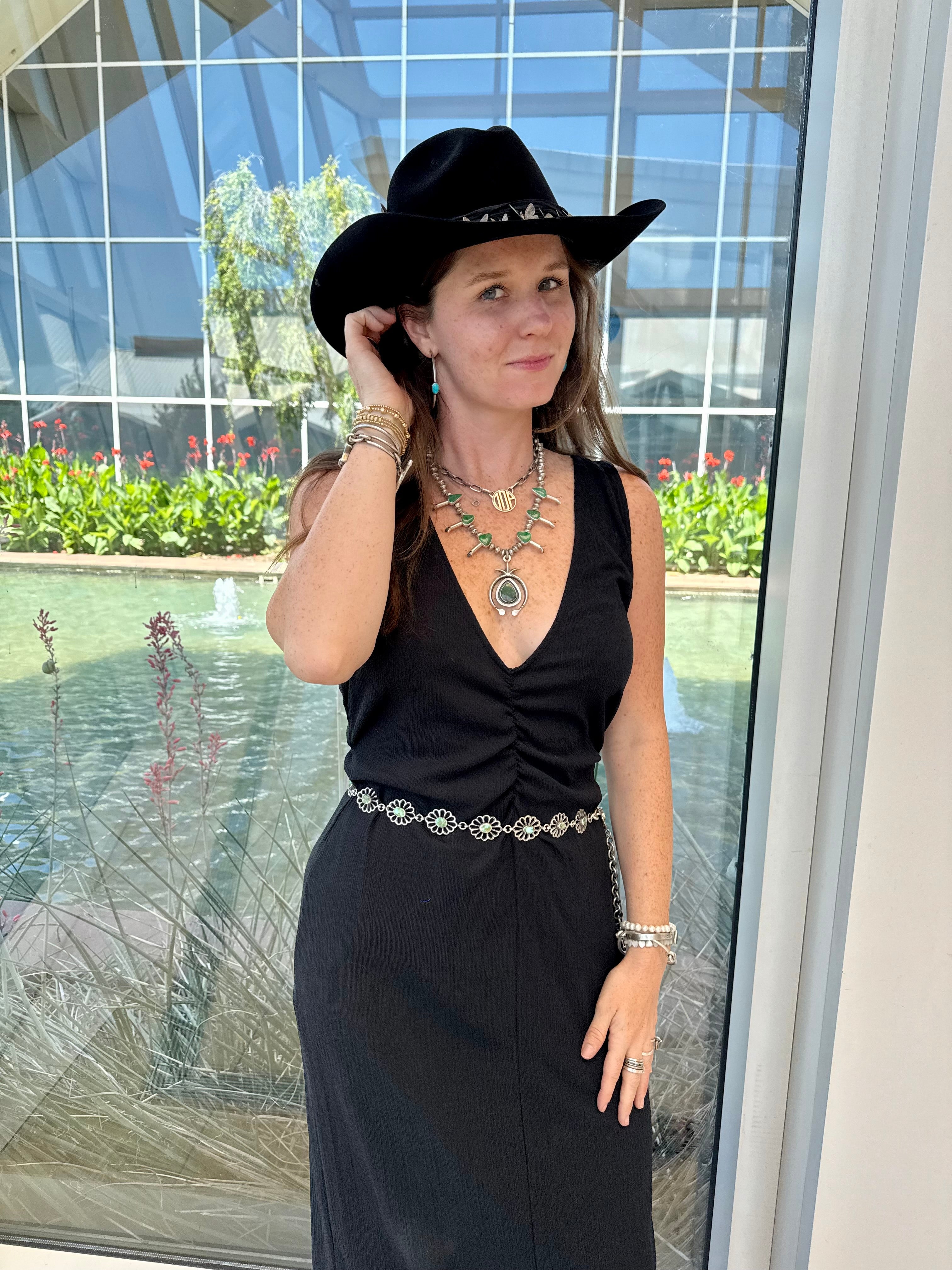 Blue Ridge Flower Concho Belt