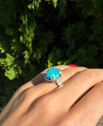 Double Prong Sonoran Bluebird Ring