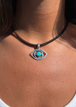 Sea and Sky Evil Eye Necklace