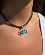 Sea and Sky Evil Eye Necklace