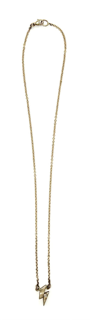 The Bolt Diamond Dainty Necklace