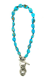 Kingman Blue Nugget Necklace