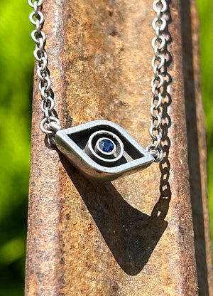 Sapphire Eye on You Necklace