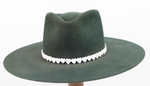 Big Mother of Pearl Heart Hat Band