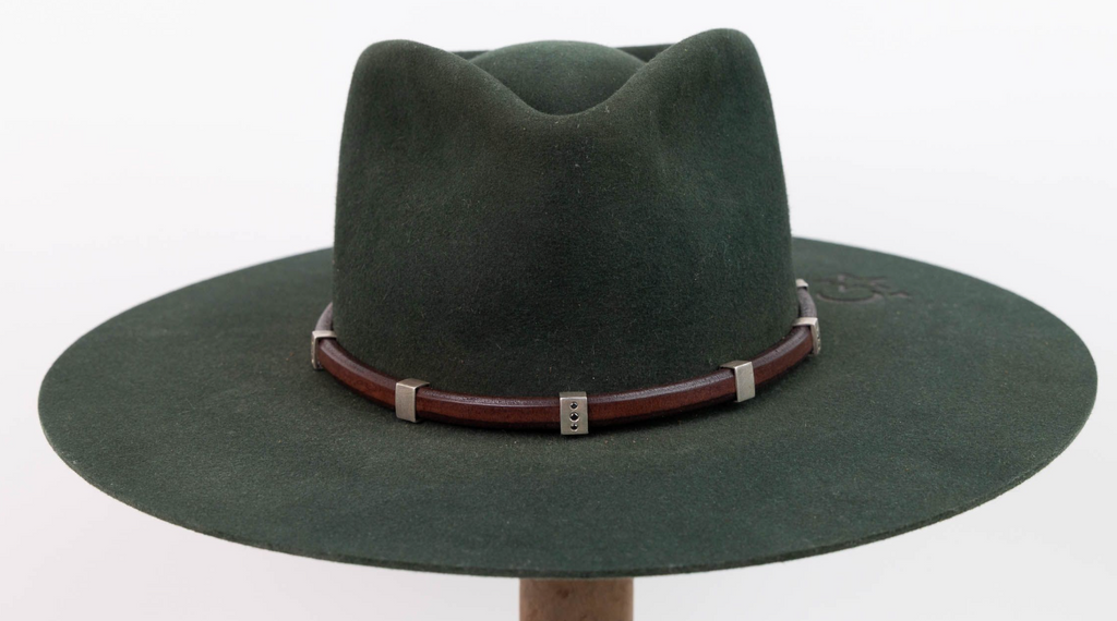 Nine Black Diamond Leather Hat Band