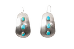 Sonoran Mountain Turquoise Dome Concho Earrings