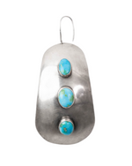 Sonoran Mountain Turquoise Dome Concho Earrings