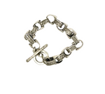 Sterling Silver Boot Spur Chain Bracelet