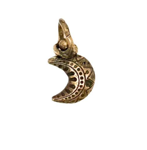 Engraved Moon Charm