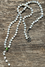 Turquoise Mother of Pearl Star Rosary