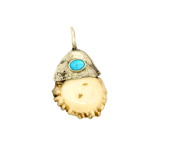 Turquoise Bone Charm