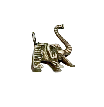 Etched Elephant Charm