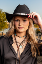 Square Diamond Baroque Pearl Hat Band