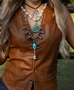 Dragonfly Squash Blossom Necklace