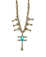 Dragonfly Squash Blossom Necklace