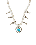 Pearl Turquoise Naja with Diamond
