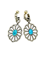 Blue Ridge Flower Concho Earrings