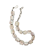 Baroque Blush Square Pearl Necklace