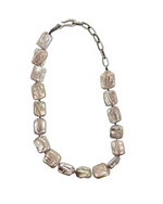 Baroque Blush Square Pearl Necklace