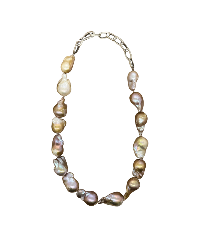Blush Baroque Pearl Necklace