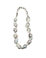 White Baroque Pearl Necklace