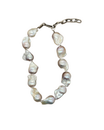 White Baroque Pearl Necklace