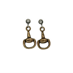 Diamond Snaffle Bit Earring