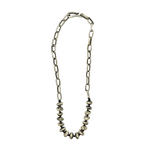 Handmade Sterling Silver Beaded Melody Chain Necklace