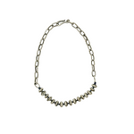 Handmade Sterling Silver Beaded Melody Chain Necklace