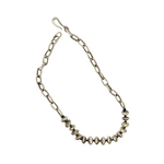 Handmade Sterling Silver Beaded Melody Chain Necklace