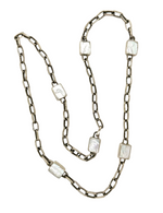 Seville Six Square Baroque Pearl Chain Necklace
