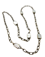 Seville Six Square Baroque Pearl Chain Necklace