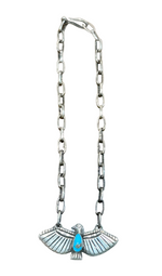 Melody Chain Turquoise Phoenix Necklace