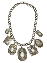 Seven Pearl Cab Isabel Concho Necklace