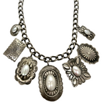 Seven Pearl Cab Isabel Concho Necklace