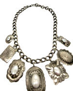 Seven Pearl Cab Isabel Concho Necklace