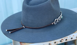 Sonoran Mountain Three Turquoise Concho Hat Band