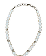 Diamond Kingman Concho Pearl Necklace