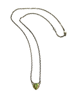 Abalone Pearl Heart Dainty Necklace