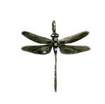 Three Diamond Dragonfly Charm