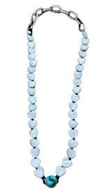 Mother of Pearl Sonoran Heart Choker Necklace