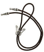 Diamond Butterfly Braided Bolo