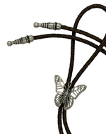 Diamond Butterfly Braided Bolo