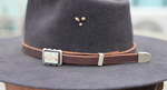 Turquoise Buckle Set Hat Band