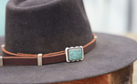 Turquoise Slide Buckle Set Hat Band