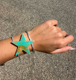 Kingman Turquoise Star Cuff