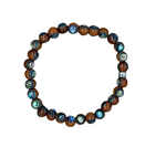 Brown Abalone Stretchy Bracelet